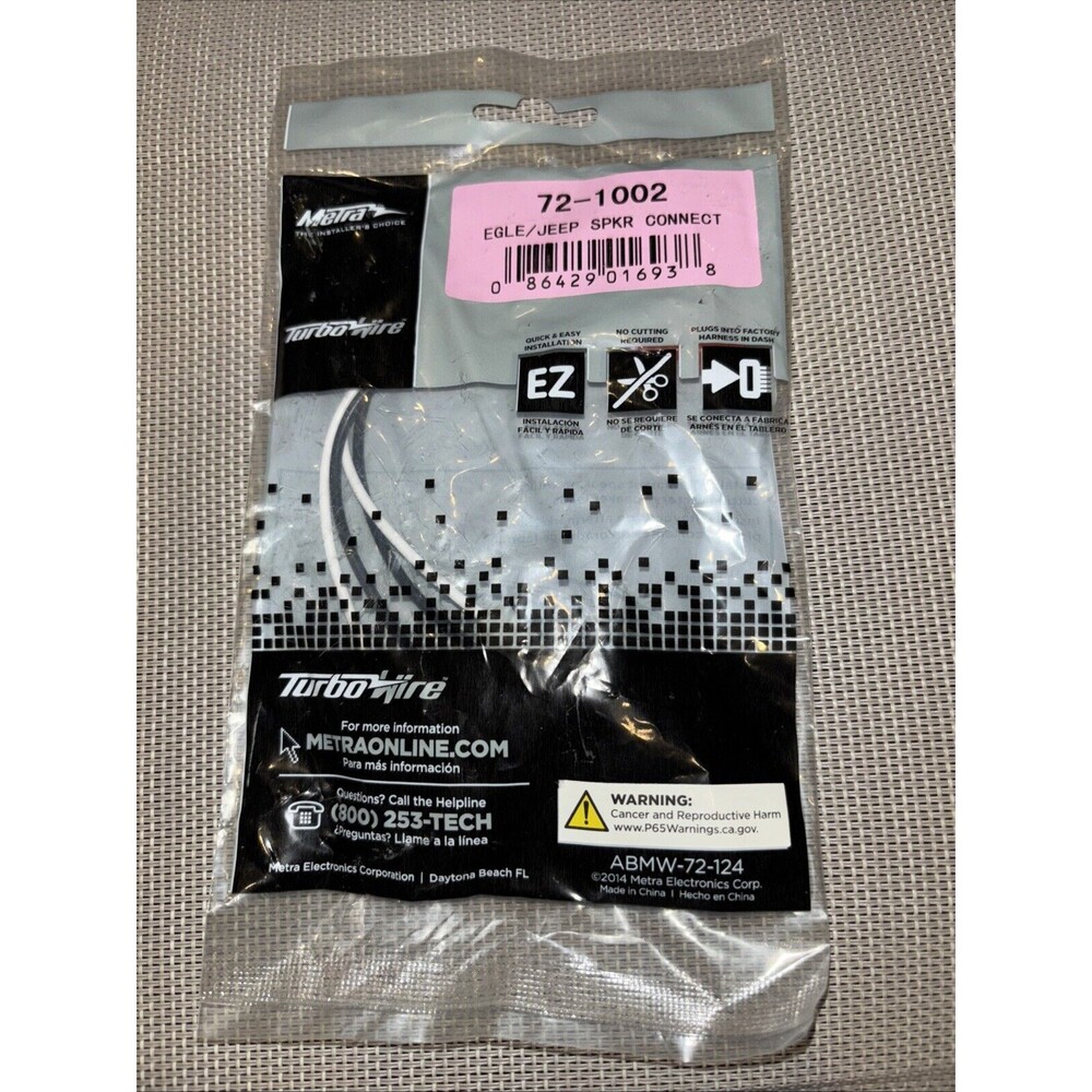 Metra 72-1002 Speaker Wire Harness Adapter For Select Vehicles NIP